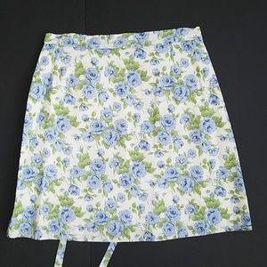 Shoshanna blue/green floral skirt size 6